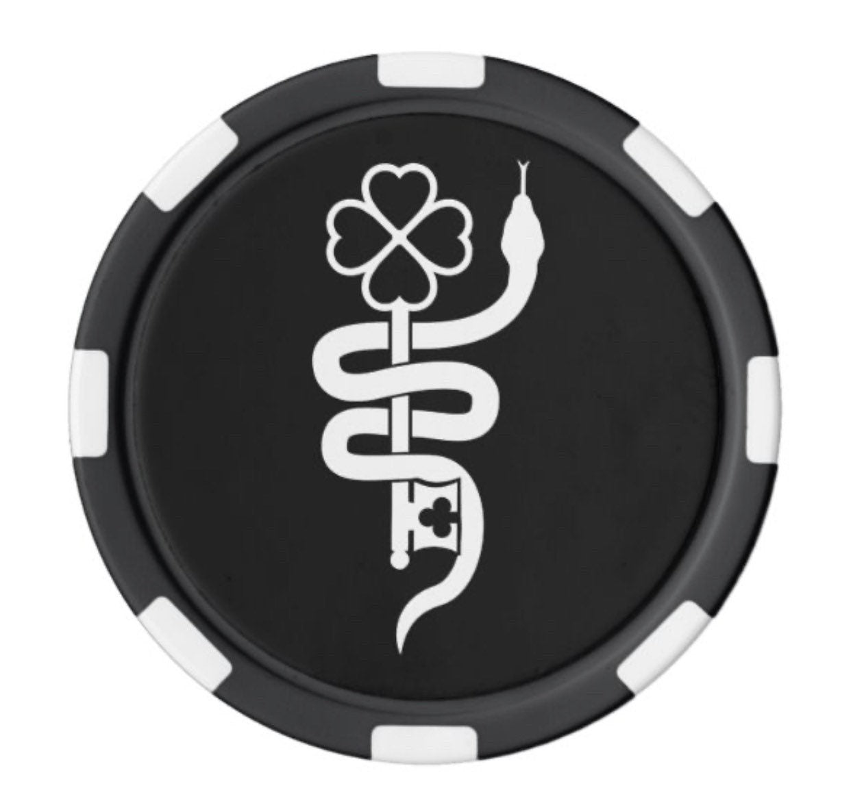 SSA Poker Chip for Divination, Bone Sets, and Luck