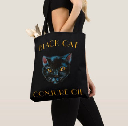Bolsa ecobag de óleo mágico do Gato Preto