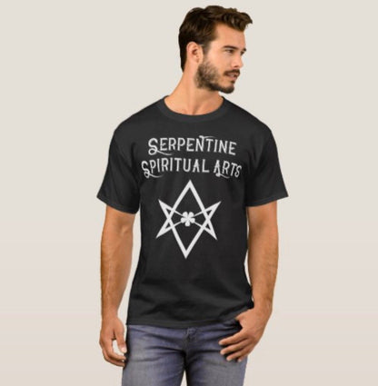Camiseta SSA com hexagrama unicursal