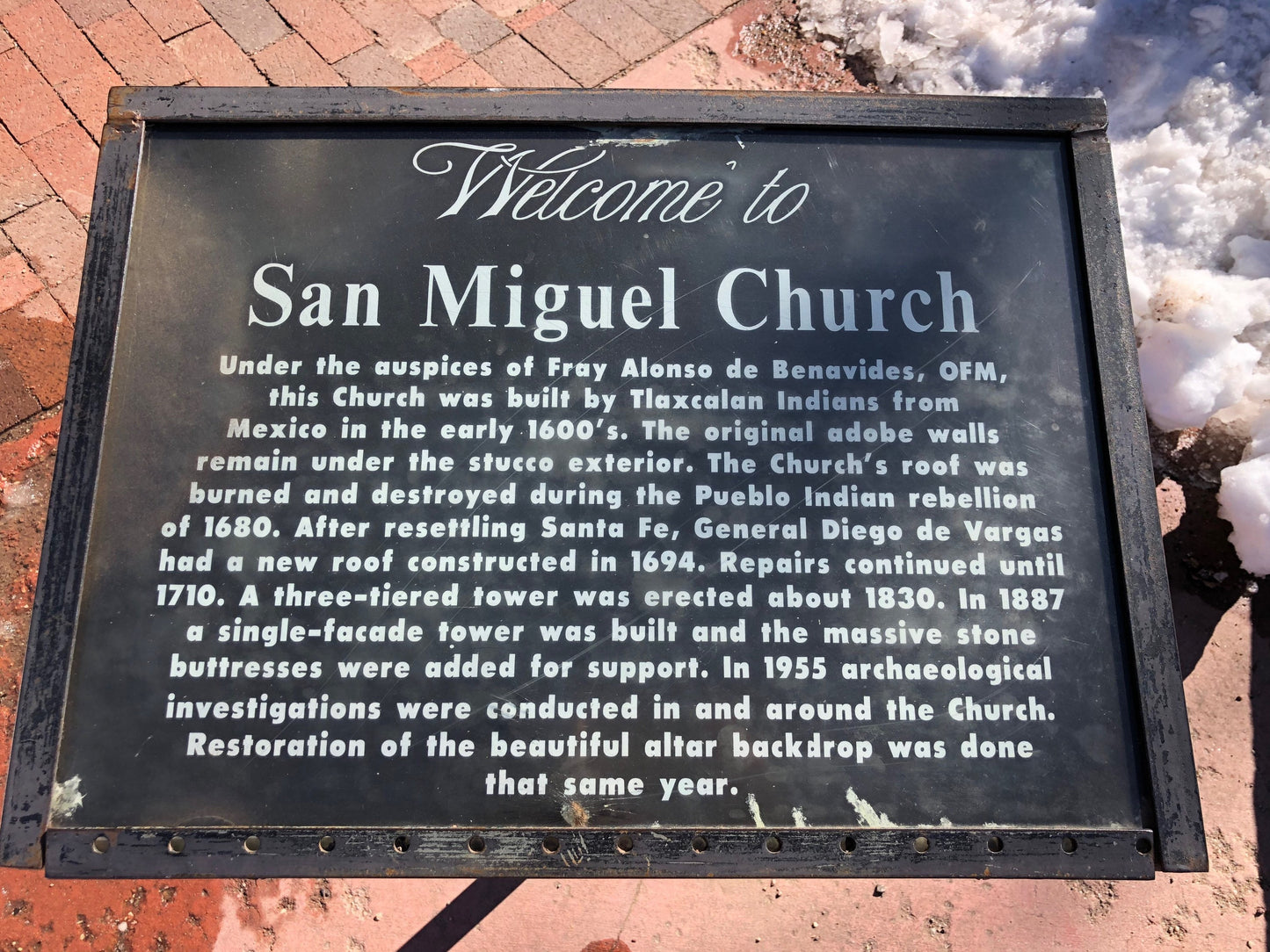 San Miguel Chapel Entrance Dirt