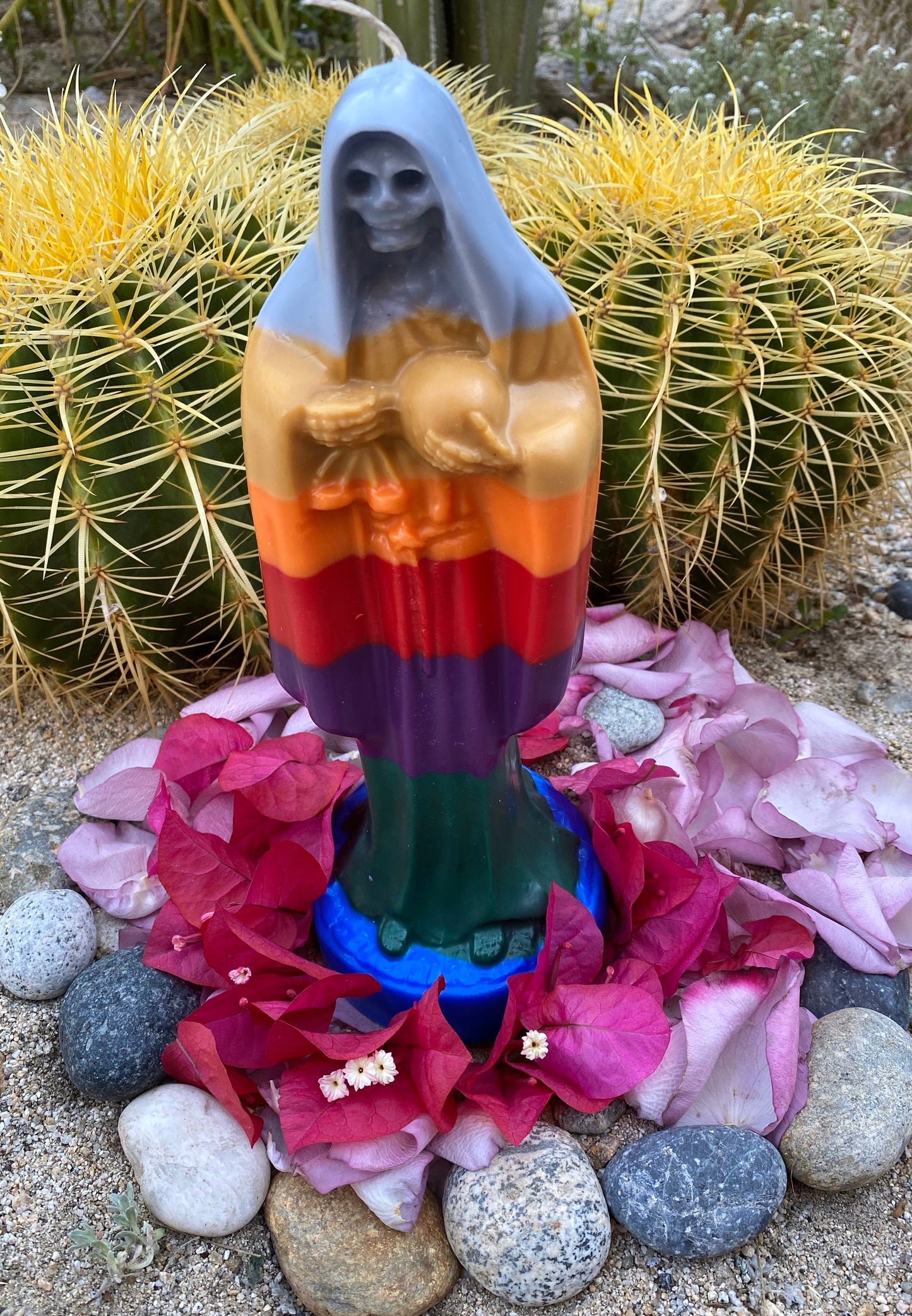 Vela Santa Muerte Siete Colores