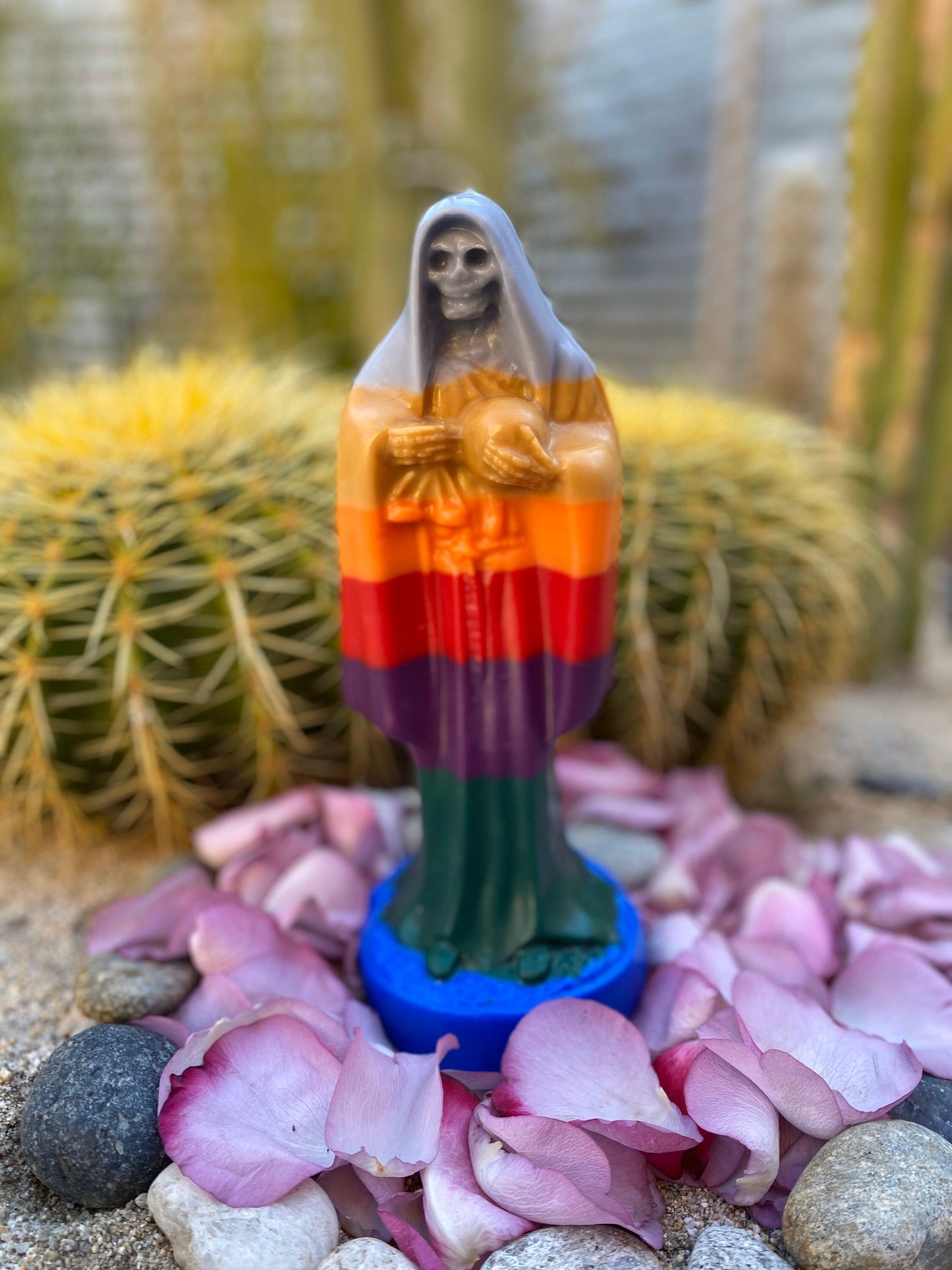 Vela Santa Muerte Siete Colores