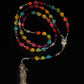 Santa Muerte Siete Colores Rosary de Hilo + Handcrafted + Rosario