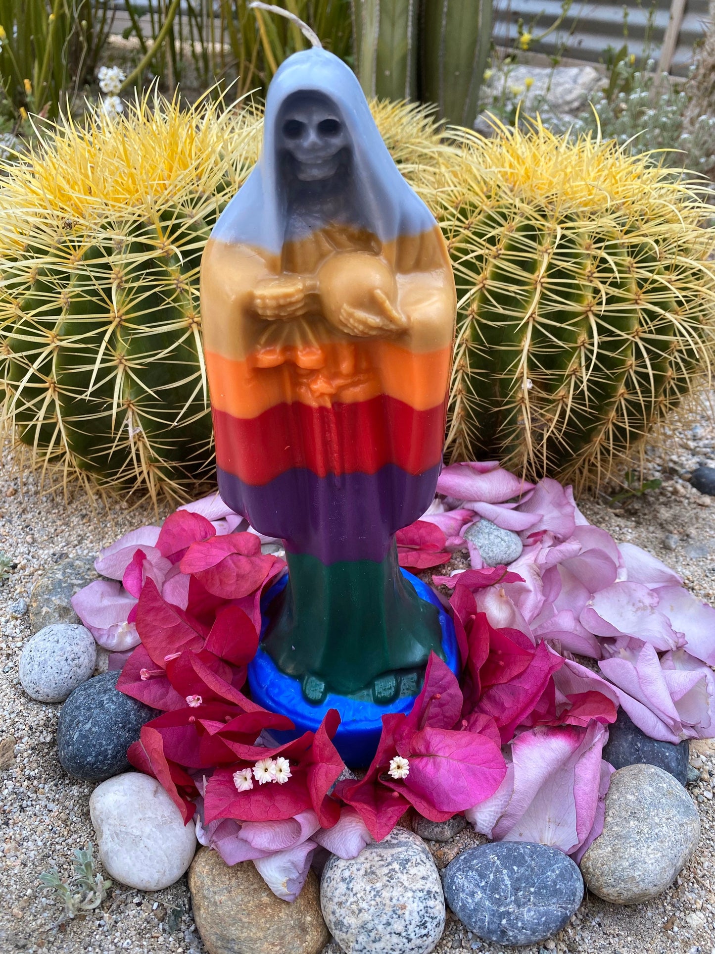 Vela Santa Muerte Siete Colores