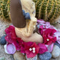 LAST ONE Painted Mictecacihuatl Statue + Mictlantecihuatl + Traditionally Handcrafted from Mexican Clay + One of a Kind