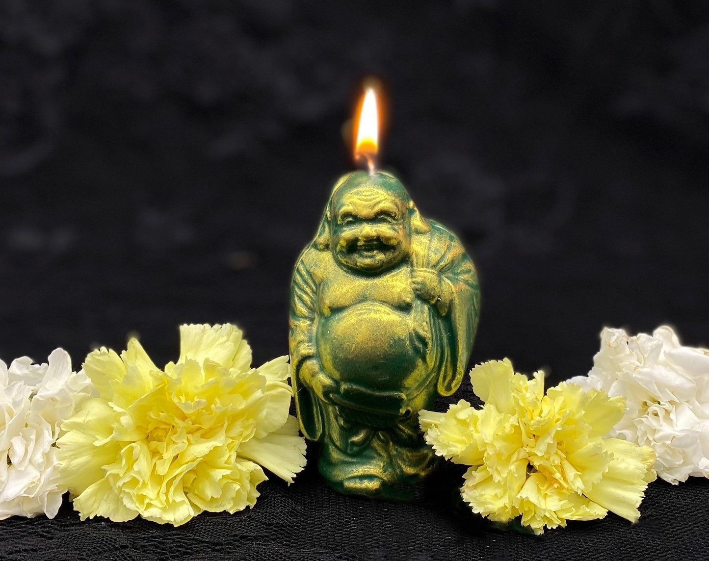 Lucky Buddha Candle + Prosperity + Spirituality + Money