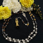 Santa Muerte Suerte / Gambling Rosary + Sterling Silver Plated Chain + Handcrafted + Rosario