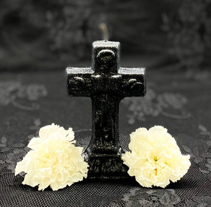 Crucifix Candle + Cross + Hoodoo + Conjure