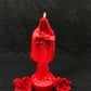 Santa Muerte Roja Candle + Blessed + 24K Gold