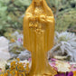 Santa Muerte Dorada / Oro Candle + Blessed + 24K Gold + Money + Abundance
