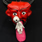 Vintage Diablo / Devil with Skeleton Altar Mask + Handcrafted in Mexico
