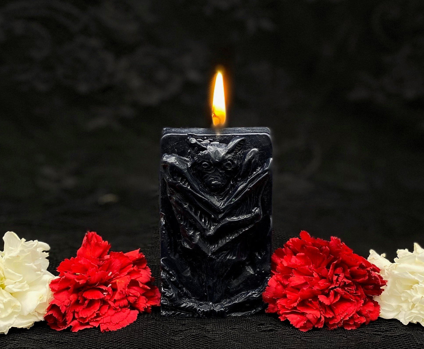 Bat Candle + Hecate + Santa Muerte