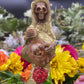 Santa Muerte Dorada Statue + Baptized + Embarazada + Pregnant + Fixed + Made in Mexico