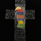 Santa Muerte Siete Colores Altar Cross 5” + Love + Made in Mexico