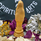 Santa Muerte Dorada / Gold Figure Candle + 24K Gold