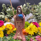 Santa Muerte Cobre/Copper Statue + Fast Luck + Baptized + Fixed + Made in Mexico