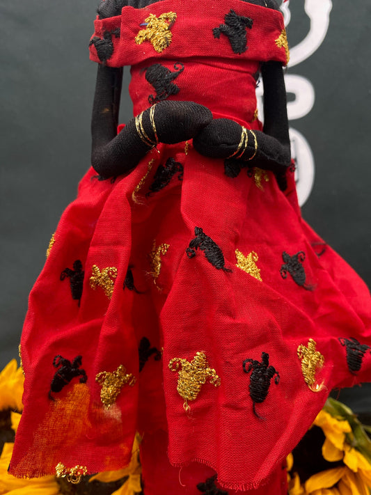 Red Lingeer Doll + Africa + Senegal + Altar Dollie + Ezili Danto