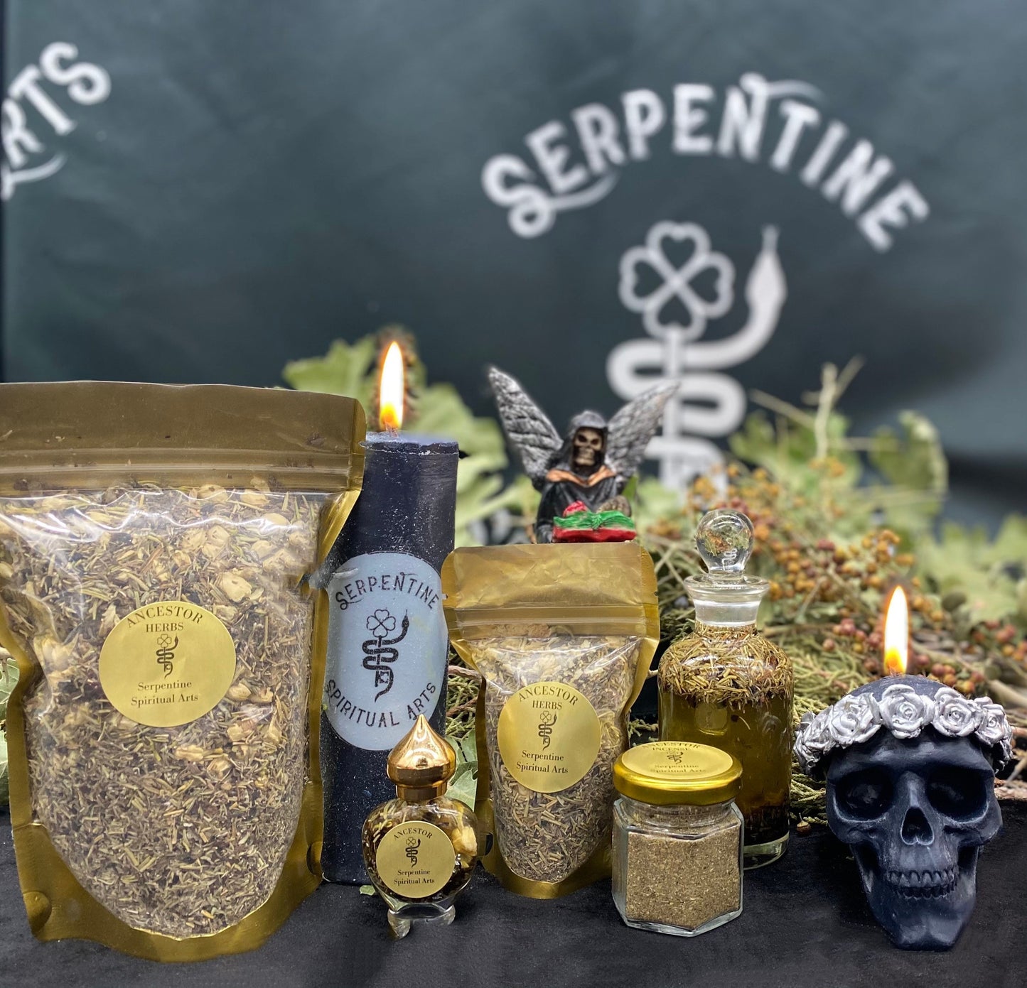 Ancestor Herbs + Herbs for the Dead + Espiritismo + Dia de los Muertos + Samhain + All Souls’ Day + Healing + Elevation + Communication