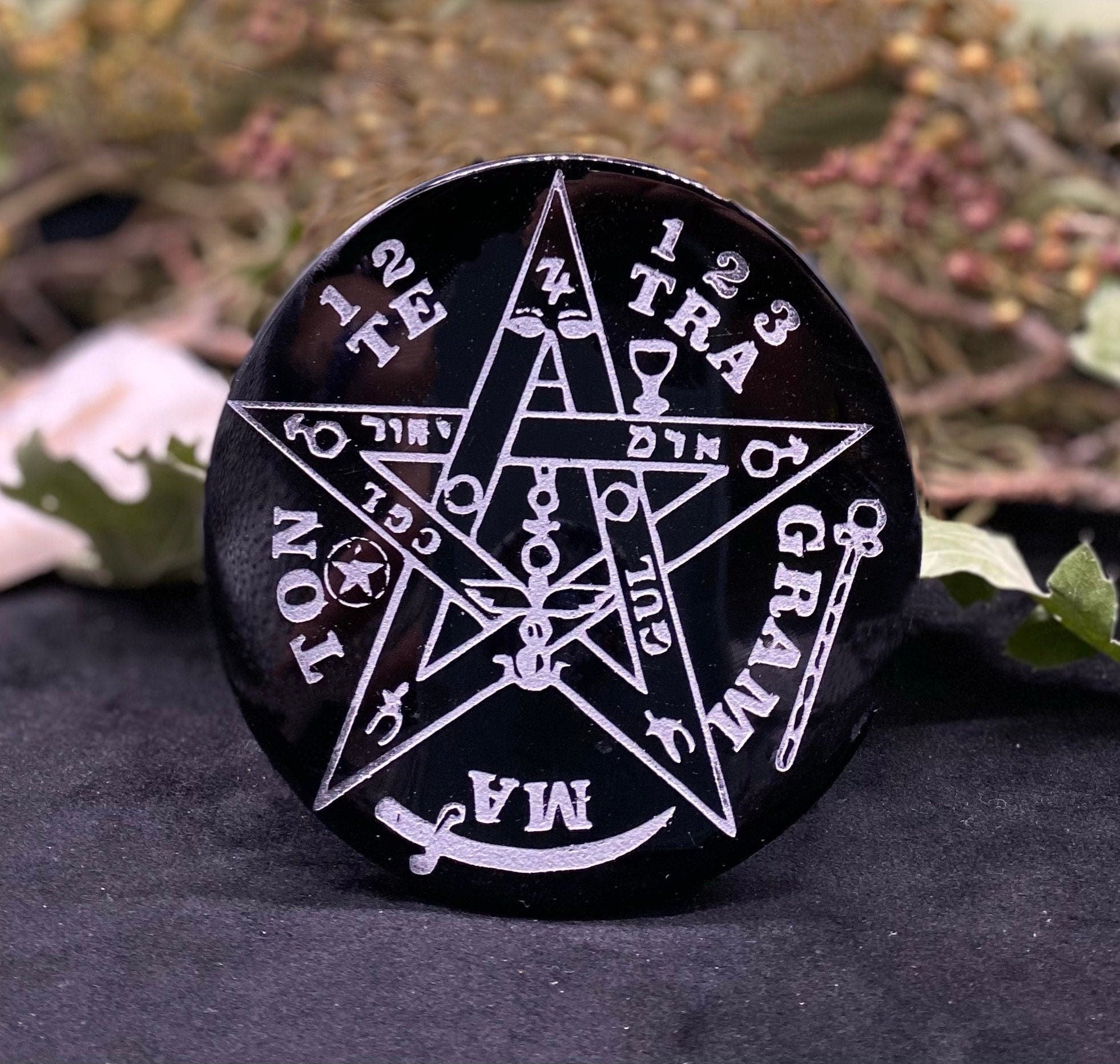 Stone Tetragrammaton Altar Tile + Ritually Cleansed & Charged + Ceremo ...