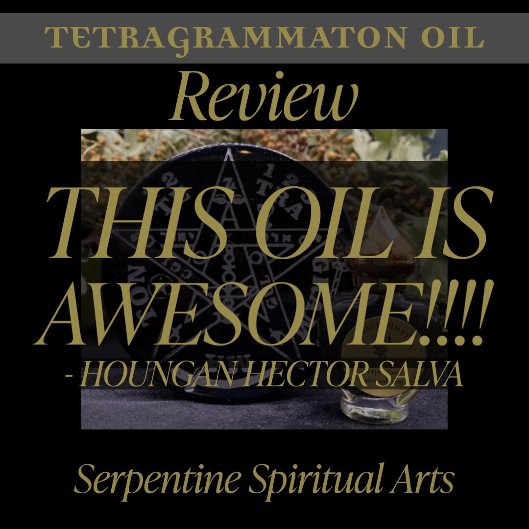 Tetragrammaton Oil (Aleister Crowley Recipe) + Ritually Charged + Ceremonial Magick + Sorcery + Necromancy