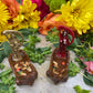 Santa Muerte Statuette in a Boat + Baptized + Blessed + Fixed + Made in Mexico