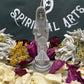 Santa Muerte Plata Figure Candle + Sterling Silver + Improve Finances + Gambling