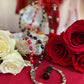 Santa Muerte Negra Reversing Rosary en Hilo with Skulls + Blessed + Handcrafted + Rosario