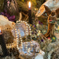 Santa Muerte Blanca Rosary with Large Bone Beads & Santa Muerte Cross de Hilo + Blessed + Handcrafted + Rosario