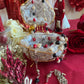 Santa Muerte Rosary + Traditional Colors + Three Robes + Sterling Silver Plated Chain + Handcrafted