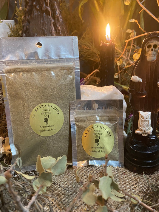 Santa Muerte Negra Incense + Hand Blended + Sahumerio