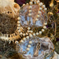 Santa Muerte Huesa / Large Bone Bead Rosary de Hilo + Handcrafted + Rosario