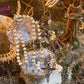 Santa Muerte Blanca Rosary with Large Bone Beads & Santa Muerte Cross de Hilo + Blessed + Handcrafted + Rosario