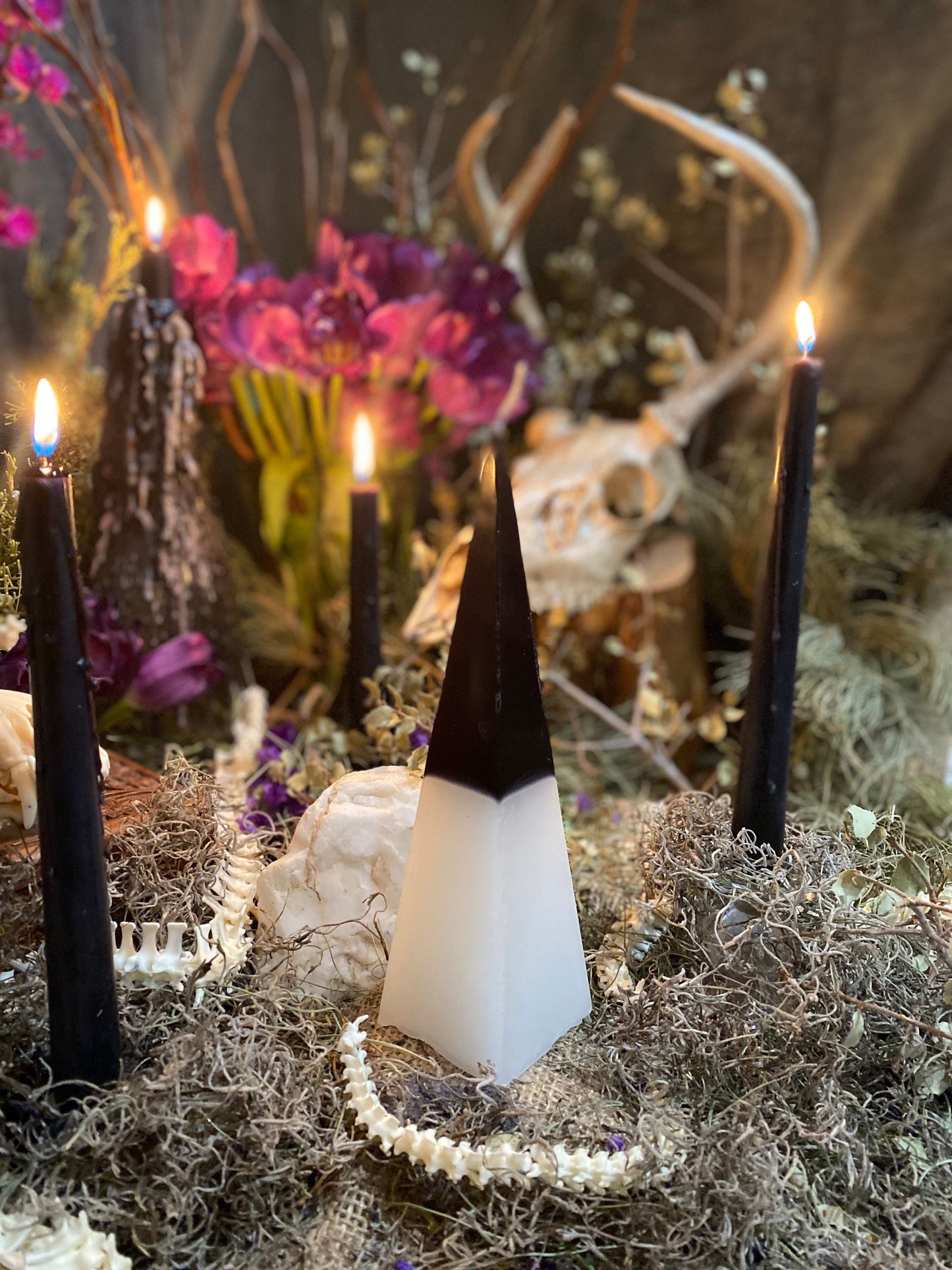 Uncrossing or Reversing Pyramid Figure Candle