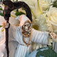 Santa Muerte Blanca Statue 9” + Baptized + Vencedora + Fixed + Made in Mexico