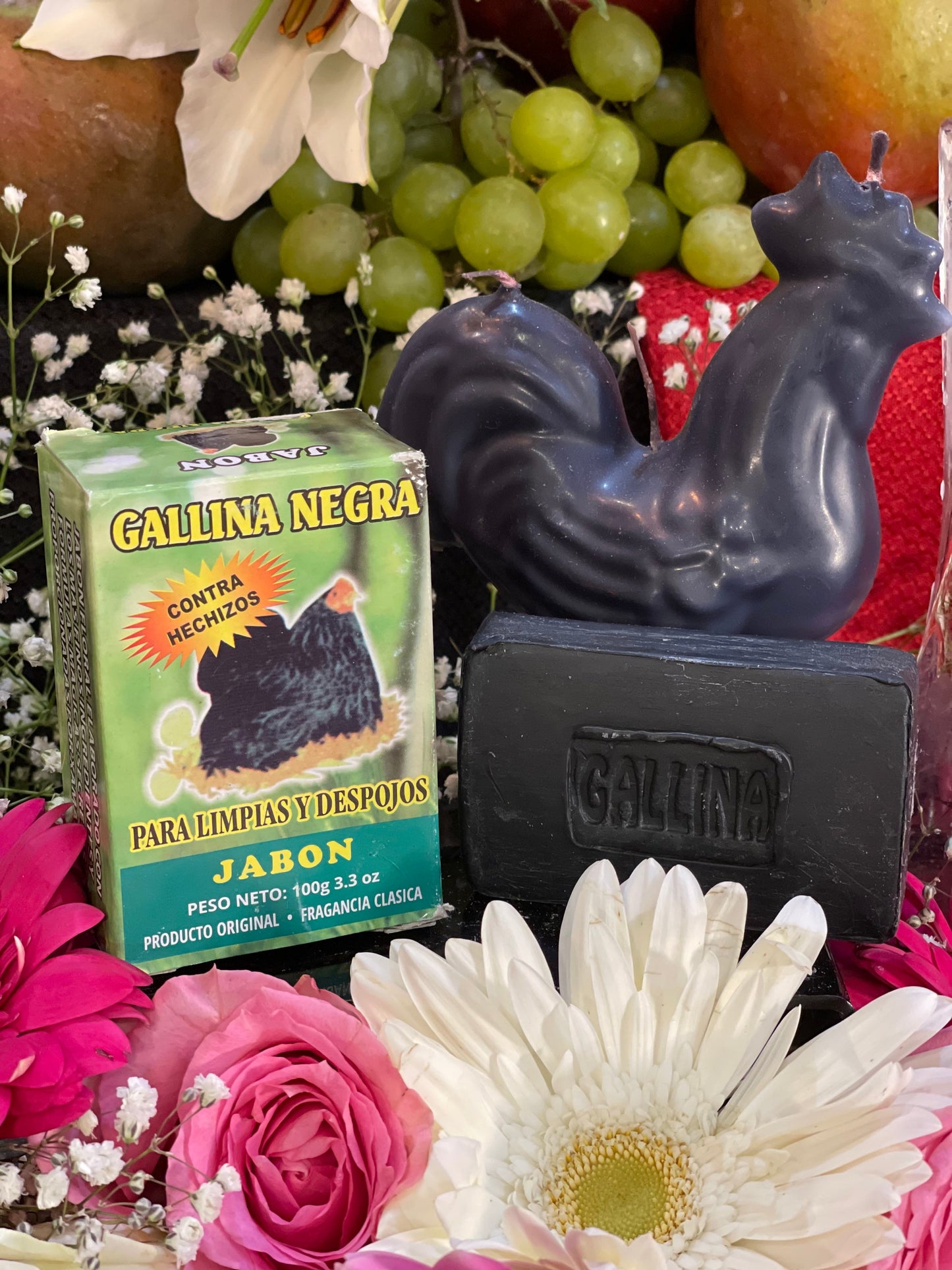 Gallina Negra Soap + Black Chicken/Hen + Uncrossing + Cleansing + Made in Mexico + Jabon + Black Pullet