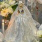 12” Santa Muerte Blanca Statue with Dress + Baptized + Fixed + Purity + Made in Mexico + 24K Gold Leaf on Scythe