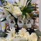 Santa Muerte Blanca Hear No, Speak No, See No Evil Statue + Baptized + Made in Mexico + Tetragrammaton