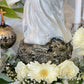 19” Santa Muerte Blanca Yin Yang Statue + Baptized + Chinese Astrology + Planetary Magick + Fixed + Made in Mexico