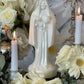 Santa Muerte Blanca Candle + Blessed + 24K Gold + Purity + Psychic + Healing + Cleansing