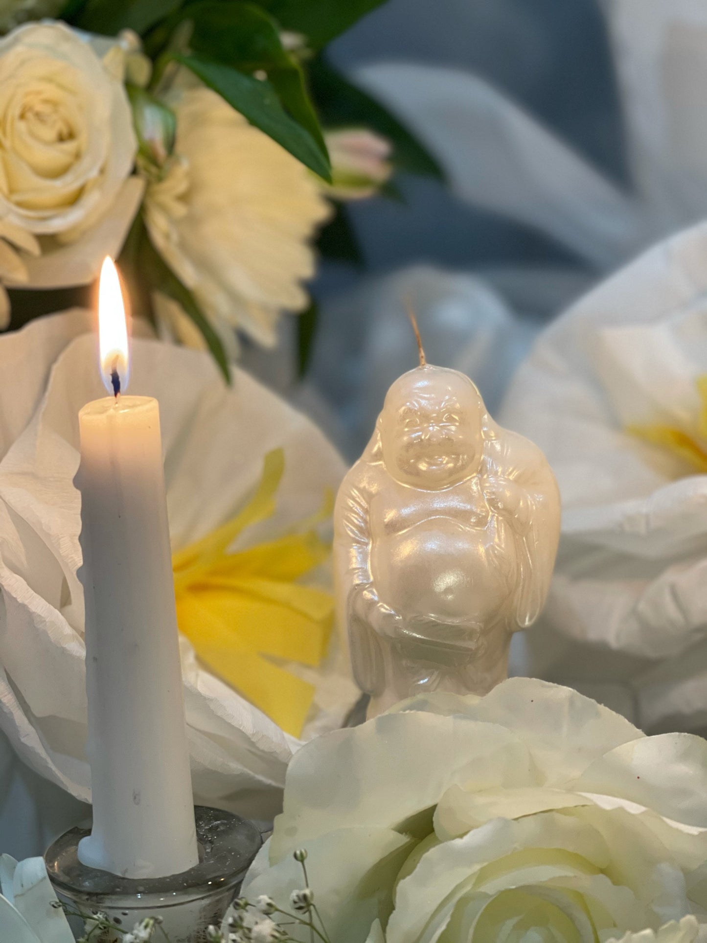 Lucky Buddha Candle + Prosperity + Spirituality + Money