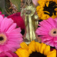Santa Muerte Dorada + Justicia / Justice Statue + Baptized + Fixed + Made in Mexico
