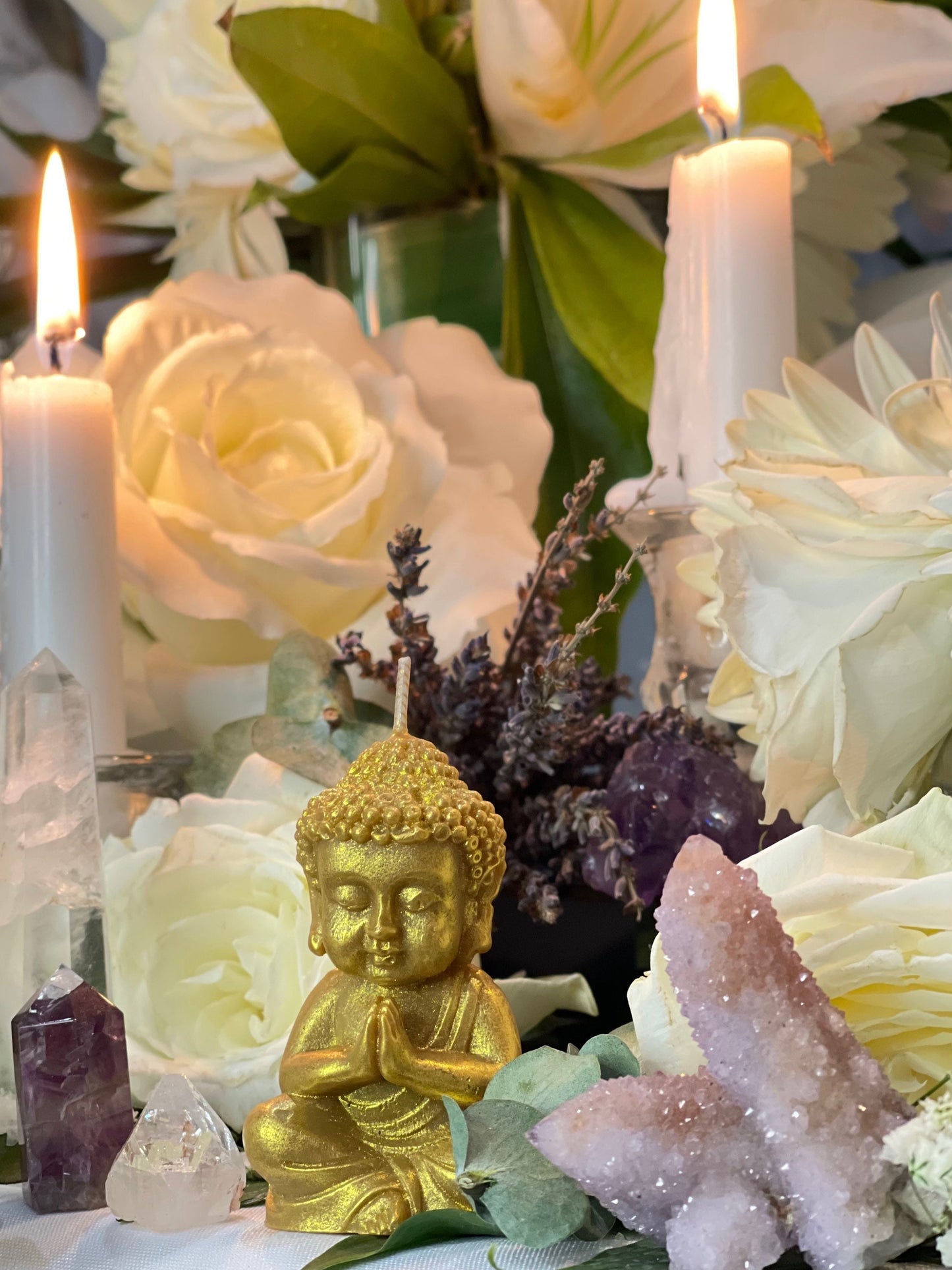 Buddha Candle + Prosperity + Spirituality