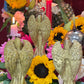 Santa Muerte Dorada Hear No, Speak No, See No Evil Statue Set + Baptized + Made in Mexico
