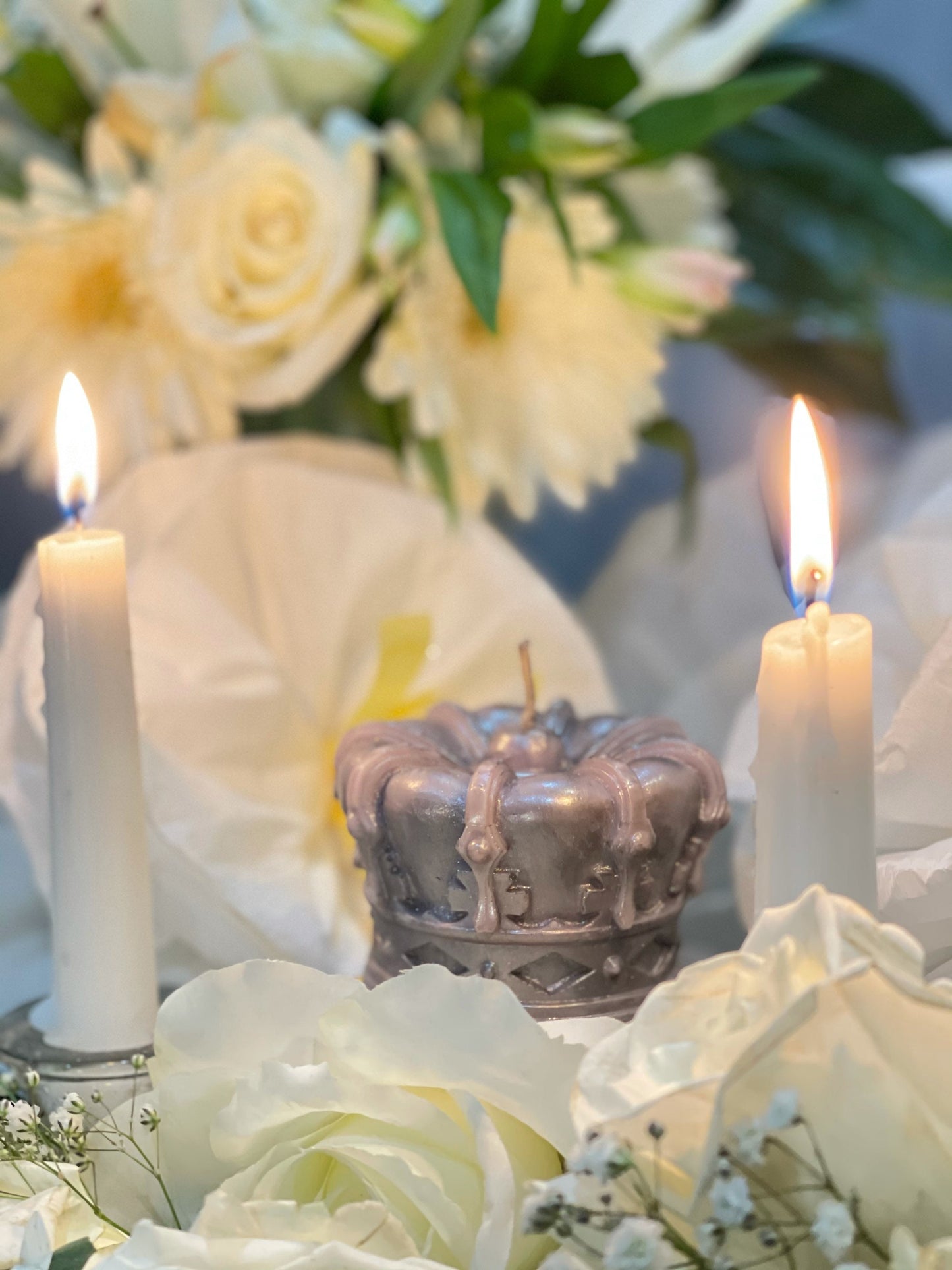 Bougie Couronne de la Reine + Couronne de Succès