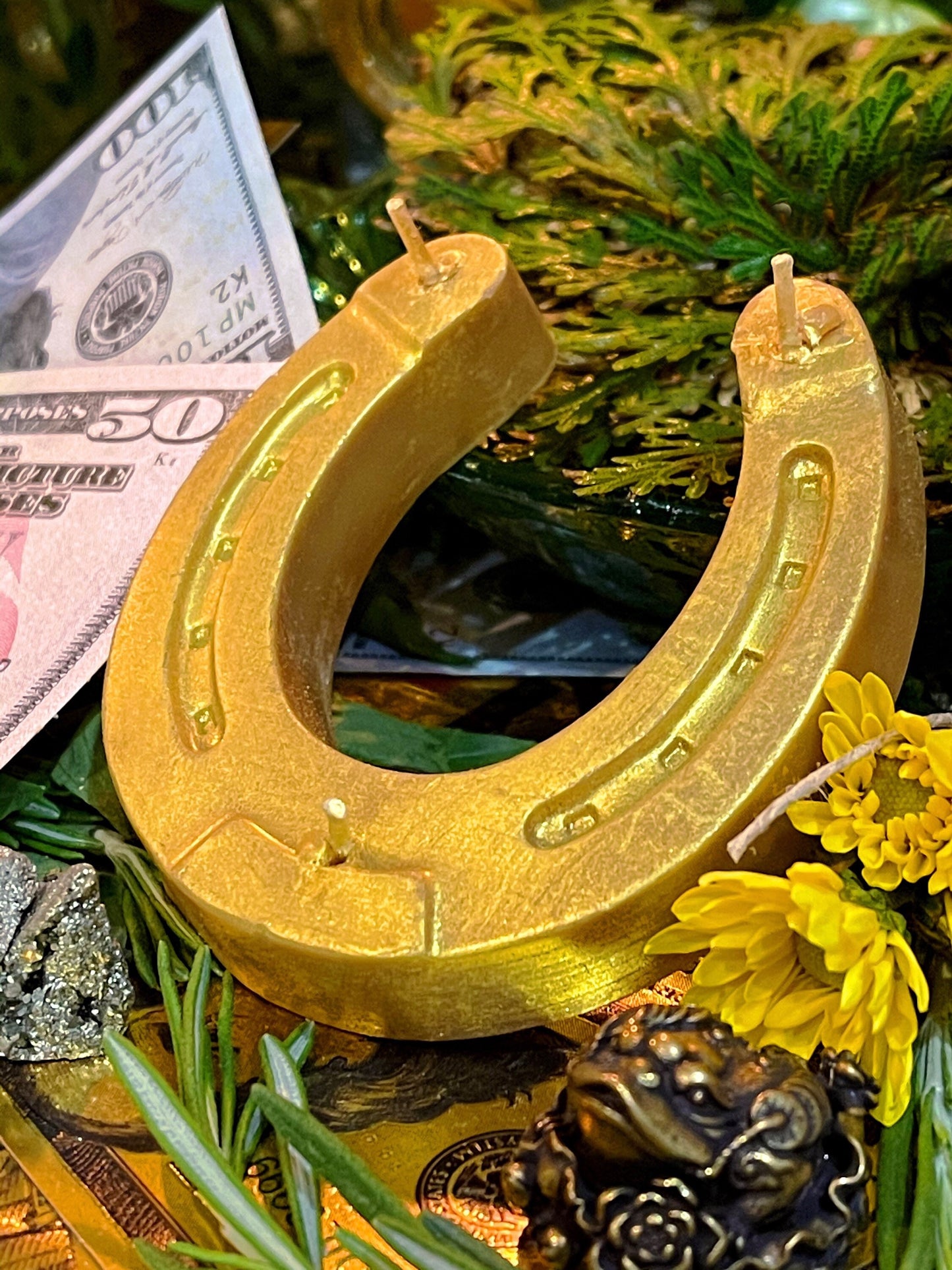 Lucky Horseshoe Candle + Gambling