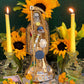 Santa Muerte Dorada Statue + 12” + Fixed and Baptized on Feast Day + 24K Gold