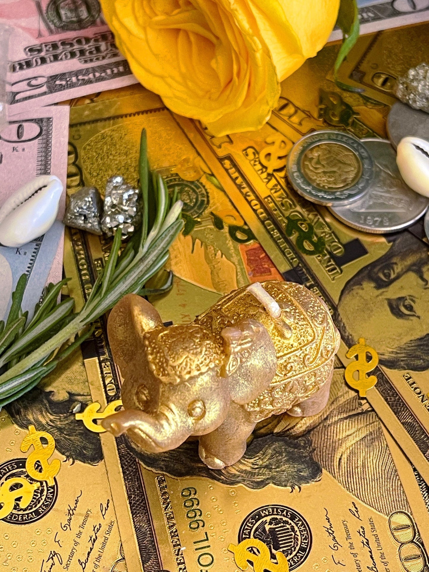 Elephant Candle + Luck + Spirit Guides