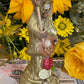 Santa Muerte Dorada Statue + Baptized + Embarazada + Pregnant + Fixed + Made in Mexico