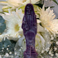 Santa Muerte Morada Figure Candle + Blessed + Psychic + Divination + Healing