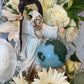 Santa Muerte Blanca Statue 9” + Baptized + Vencedora + Fixed + Made in Mexico